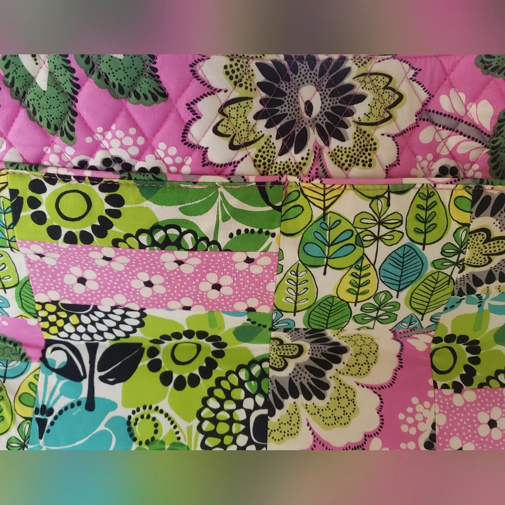 Vera Bradley Priscilla Pink Diaper Bag With Changing Pad